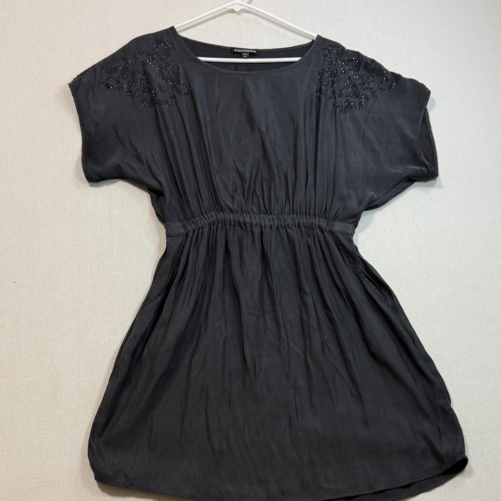 Express Elegant Black Mini Dress
